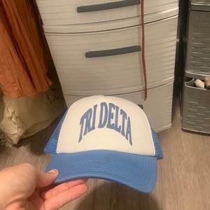 Custom tri delta tri delta hat